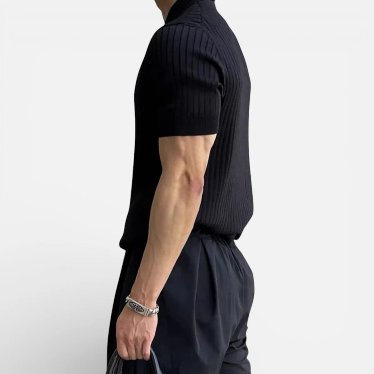 Brighton | Men’s Short Sleeve Vertical Stripe Polo Shirt