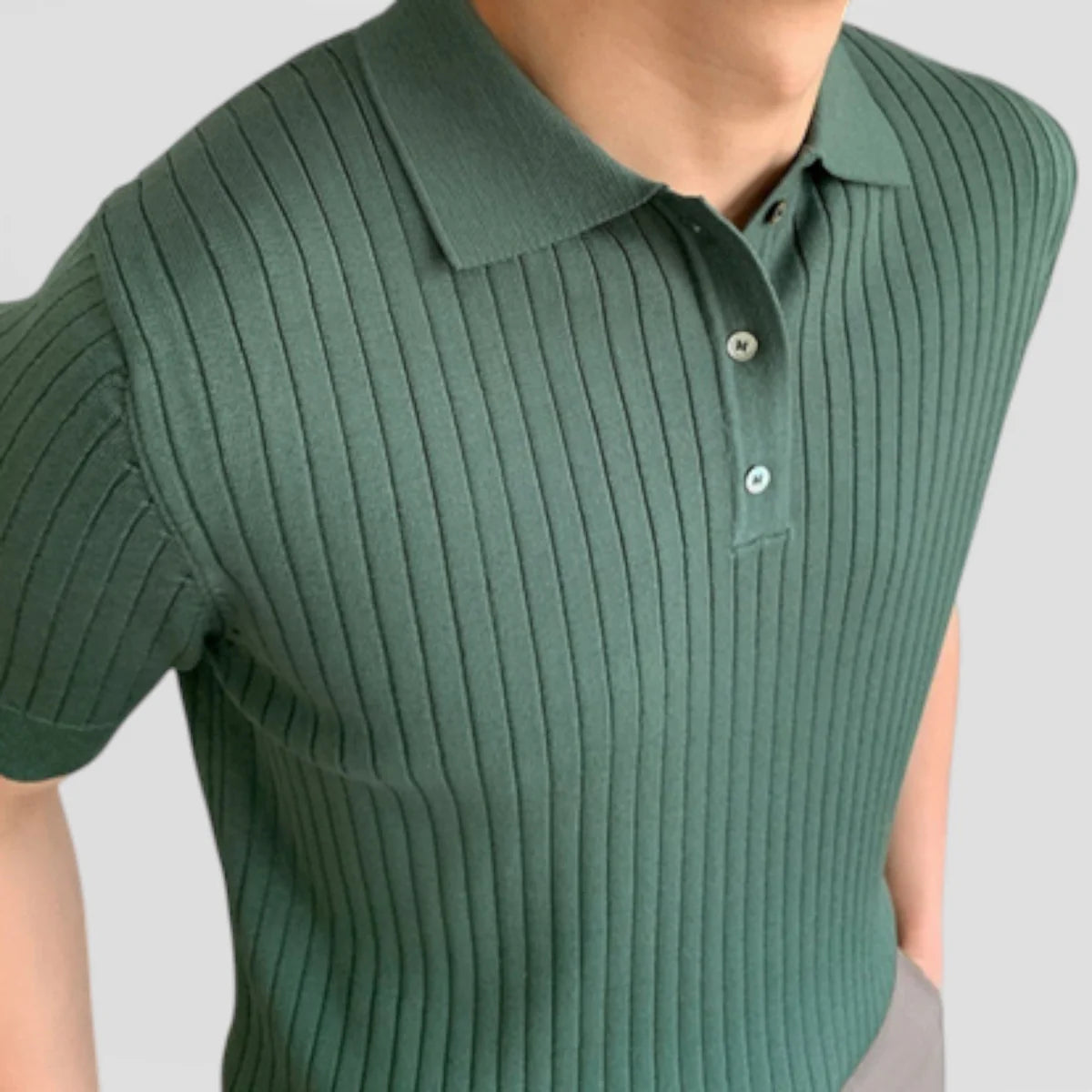 Brighton | Men’s Short Sleeve Vertical Stripe Polo Shirt