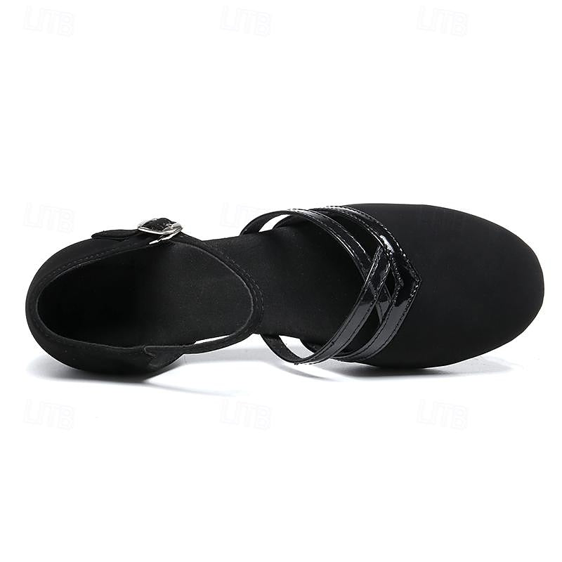 Briony | Women's Criss Cross Black Dance Shoes