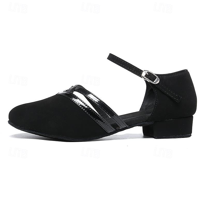 Briony | Women's Criss Cross Black Dance Shoes