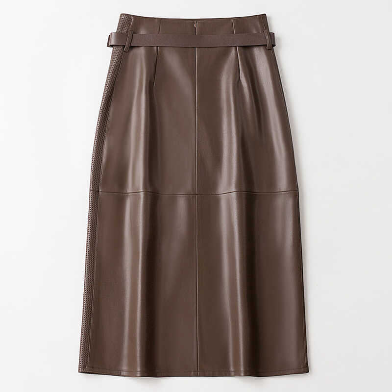 Brittney | Women's Belted Asymmetrical Pocket Skirt