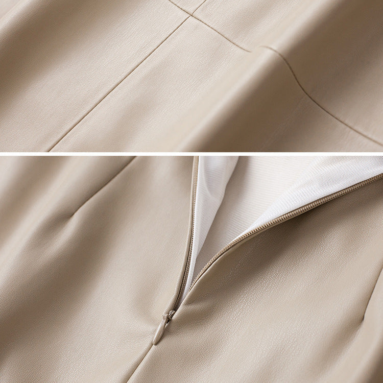 Brittney | Women's Belted Asymmetrical Pocket Skirt