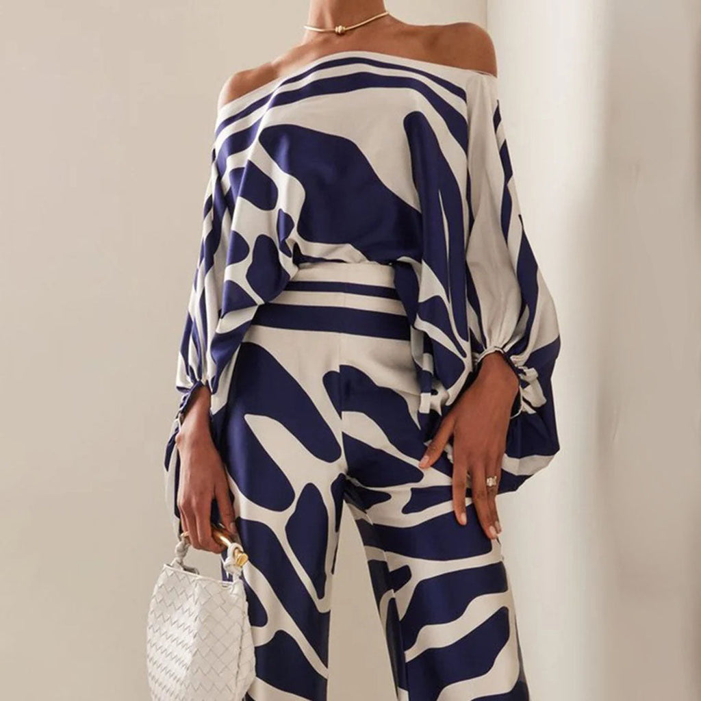 Callie | Women's Off Shoulder Long Sleeve Two Piece Set