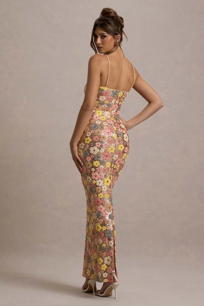 Candice | Women's Strappy Floral Wedding Guest Dress