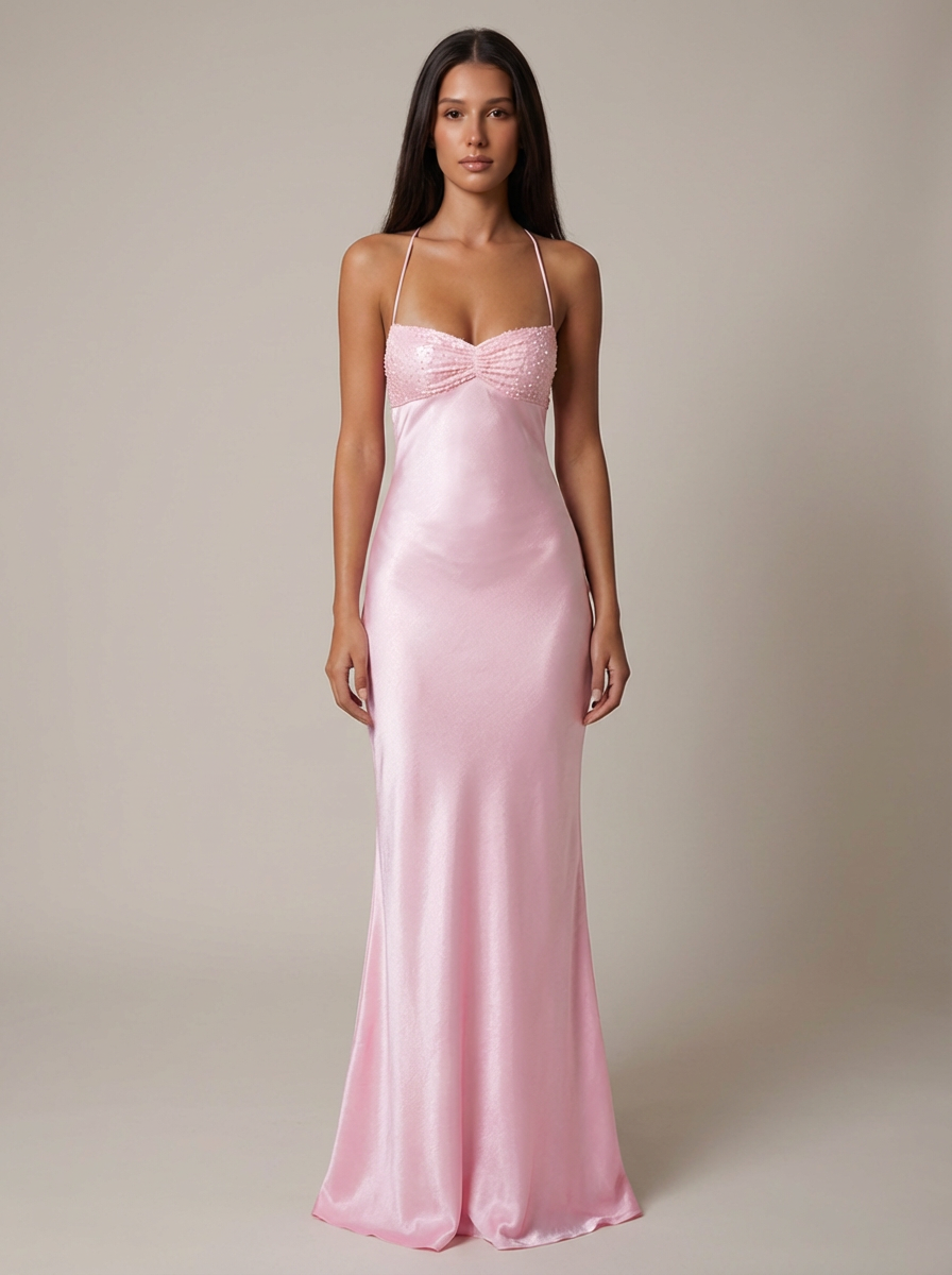 Carlee | Women’s Sweetheart Neck Sleeveless Maxi Dress