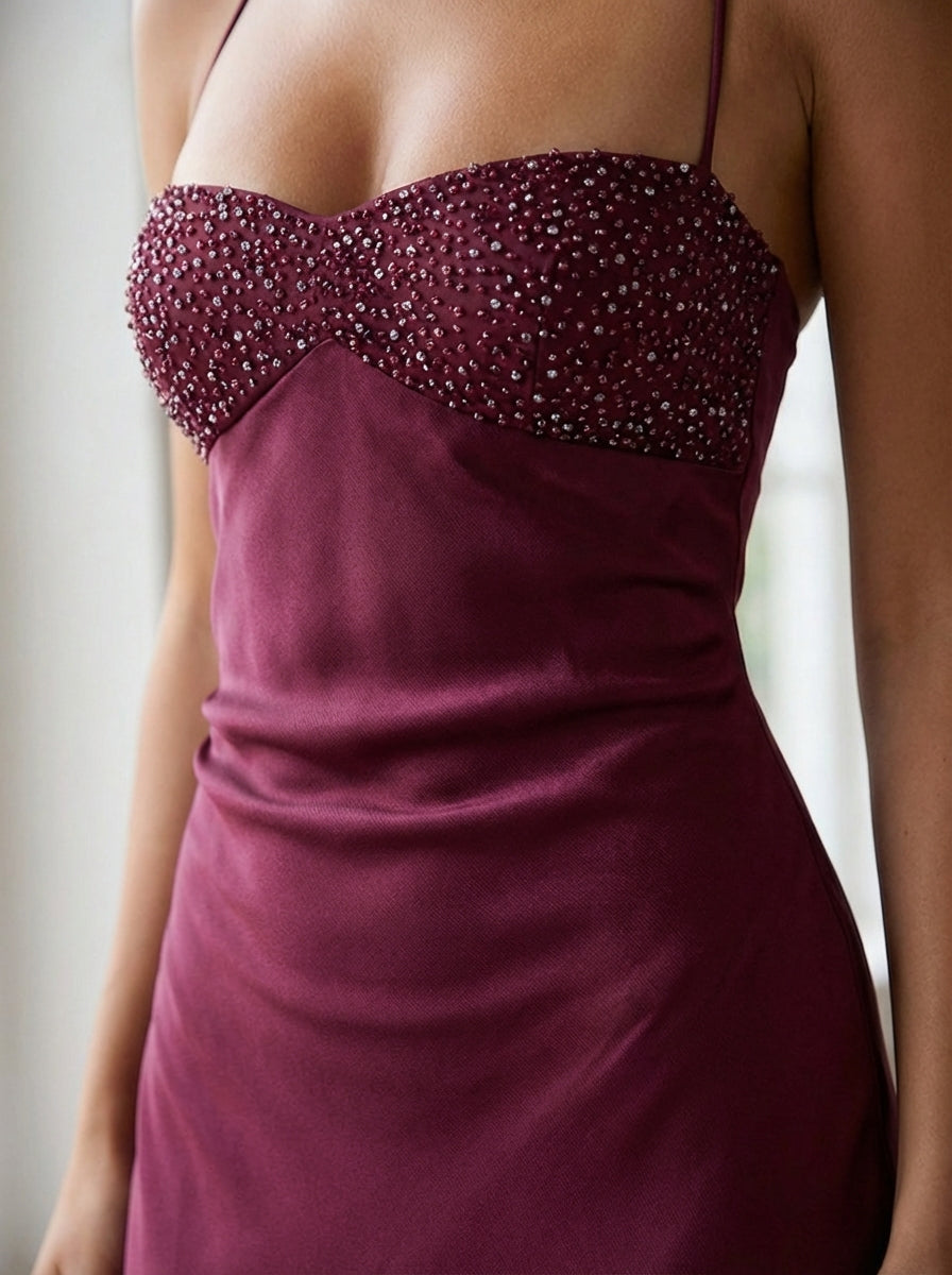 Carlee | Women’s Sweetheart Neck Sleeveless Maxi Dress