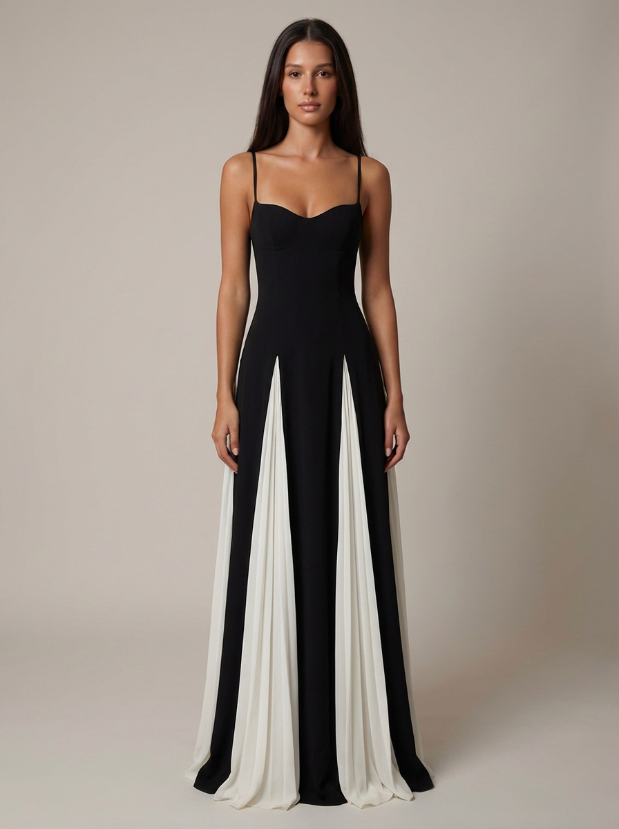 Carli | Women’s Sweetheart Neck Sleeveless Maxi Dress