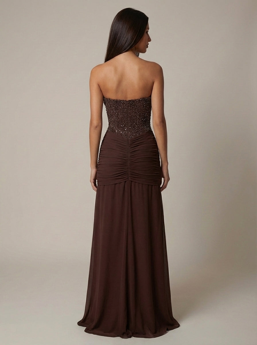 Carlin | Women’s Sweetheart Neck Draped Wedding Guest Dress