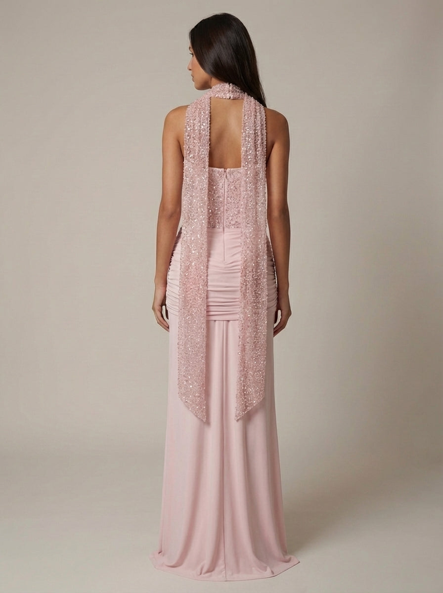 Carlin | Women’s Sweetheart Neck Draped Wedding Guest Dress