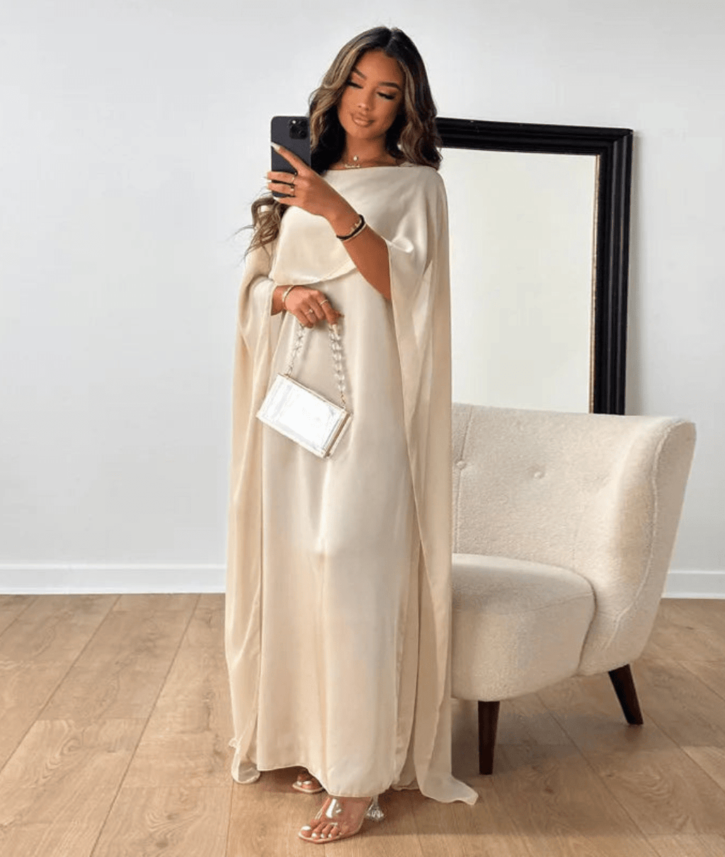 Carlyne | Women’s Draped Boat Neck Wedding Guest Dress