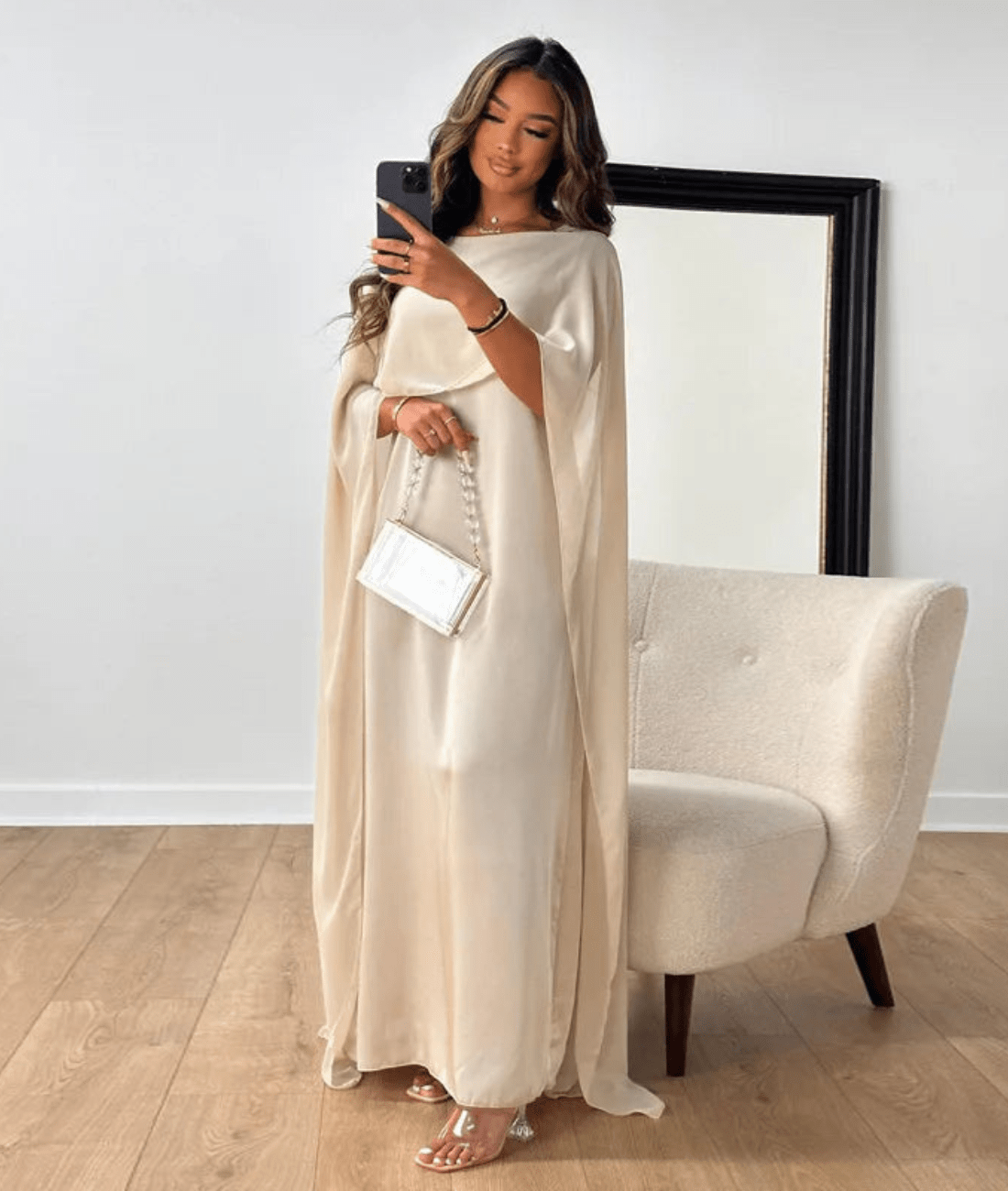 Carlyne | Women’s Draped Boat Neck Wedding Guest Dress