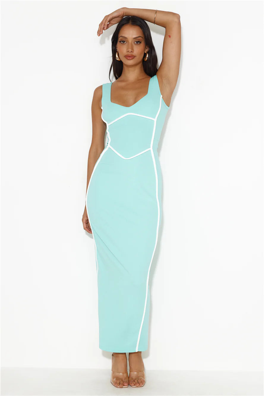 Carmella | Women's Scoop Neck Sleeveless Bodycon Wedding Guest Dress