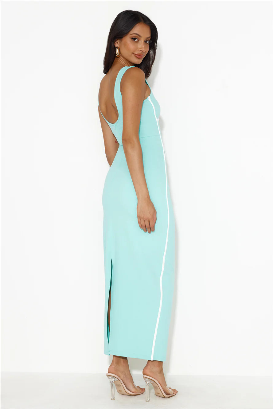 Carmella | Women's Scoop Neck Sleeveless Bodycon Wedding Guest Dress