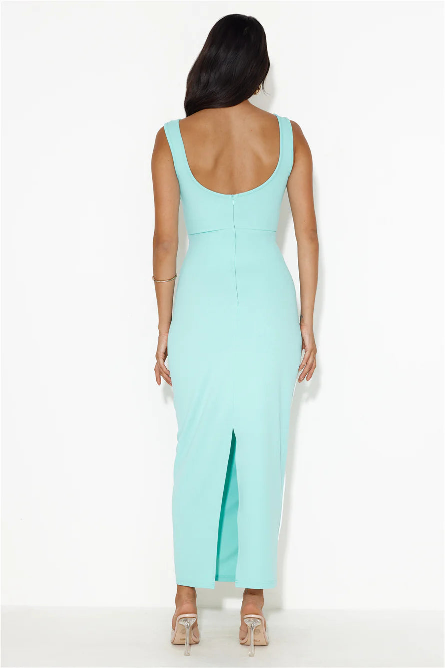 Carmella | Women's Scoop Neck Sleeveless Bodycon Wedding Guest Dress
