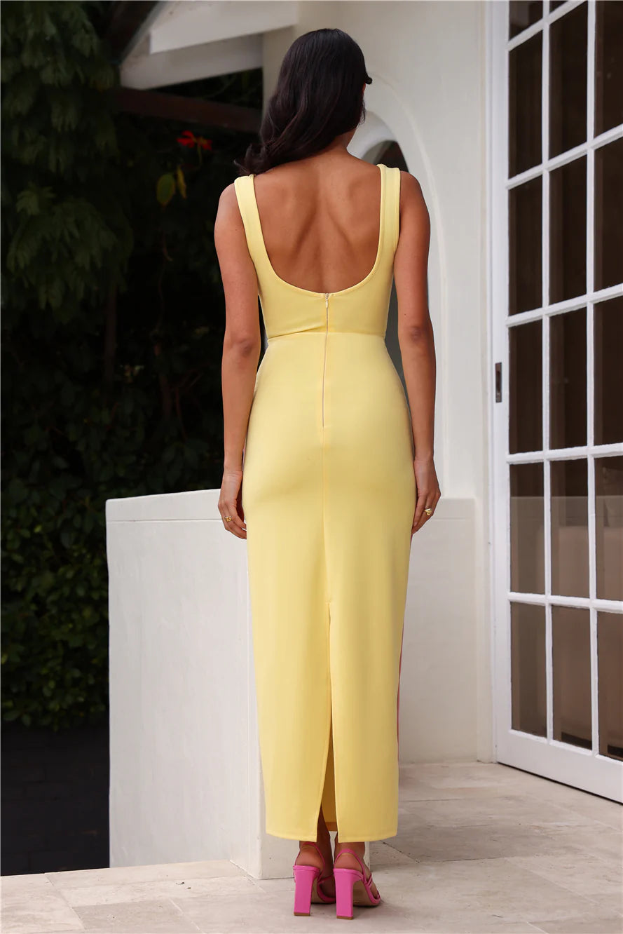 Carmella | Women's Scoop Neck Sleeveless Bodycon Wedding Guest Dress