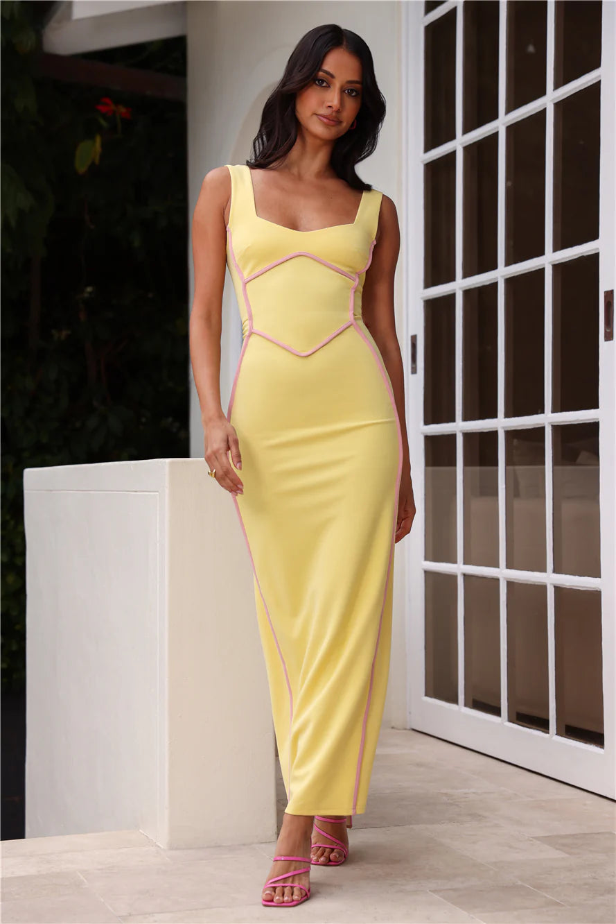 Carmella | Women's Scoop Neck Sleeveless Bodycon Wedding Guest Dress