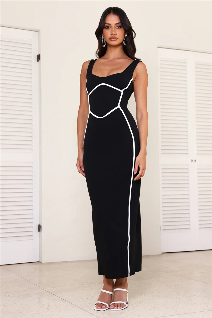 Carmella | Women's Scoop Neck Sleeveless Bodycon Wedding Guest Dress