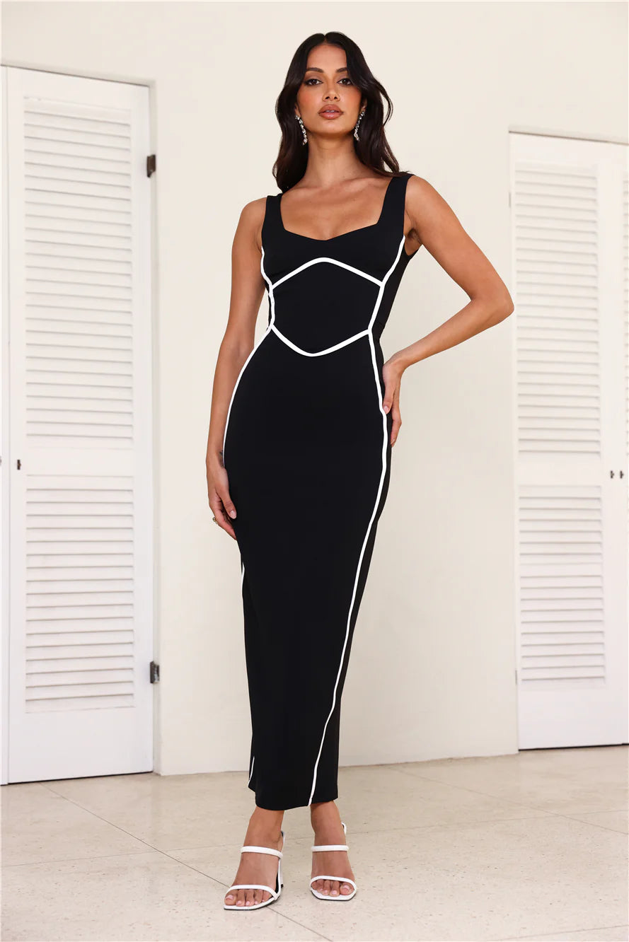 Carmella | Women's Scoop Neck Sleeveless Bodycon Wedding Guest Dress
