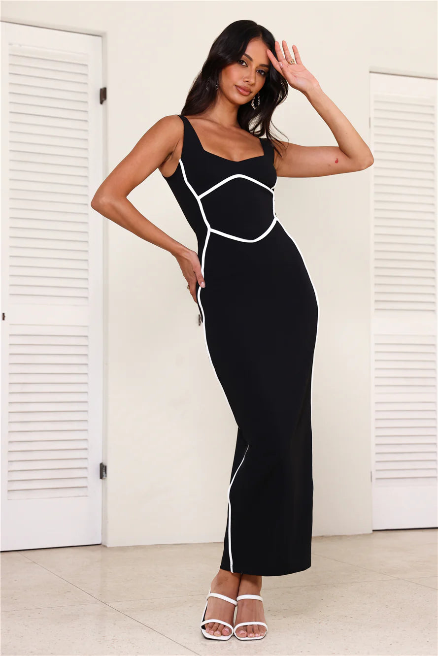 Carmella | Women's Scoop Neck Sleeveless Bodycon Wedding Guest Dress