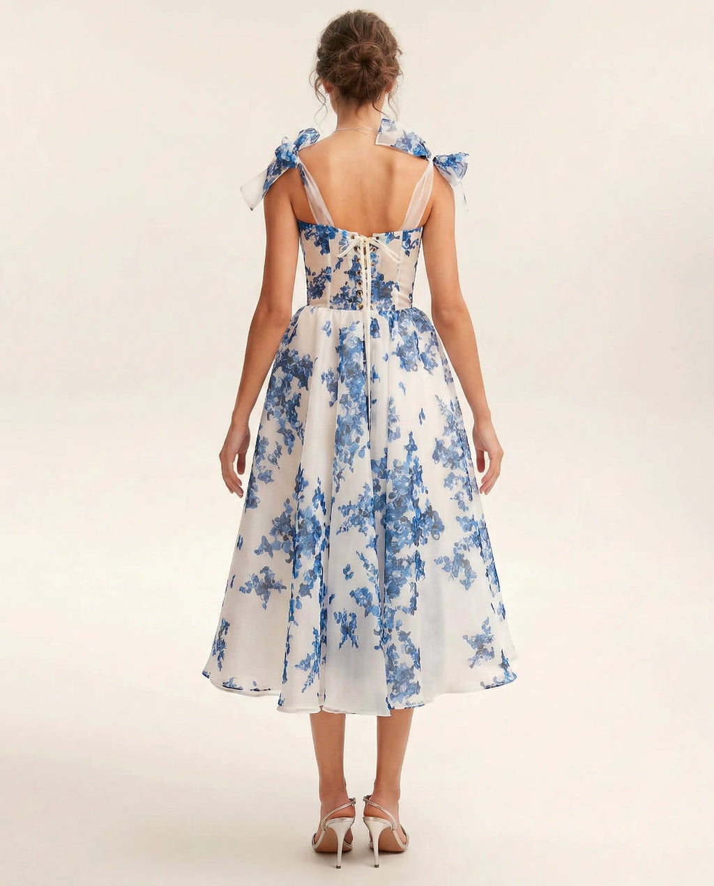 Cassidy | Women's Sweetheart Neckline Flowy Midi Dress