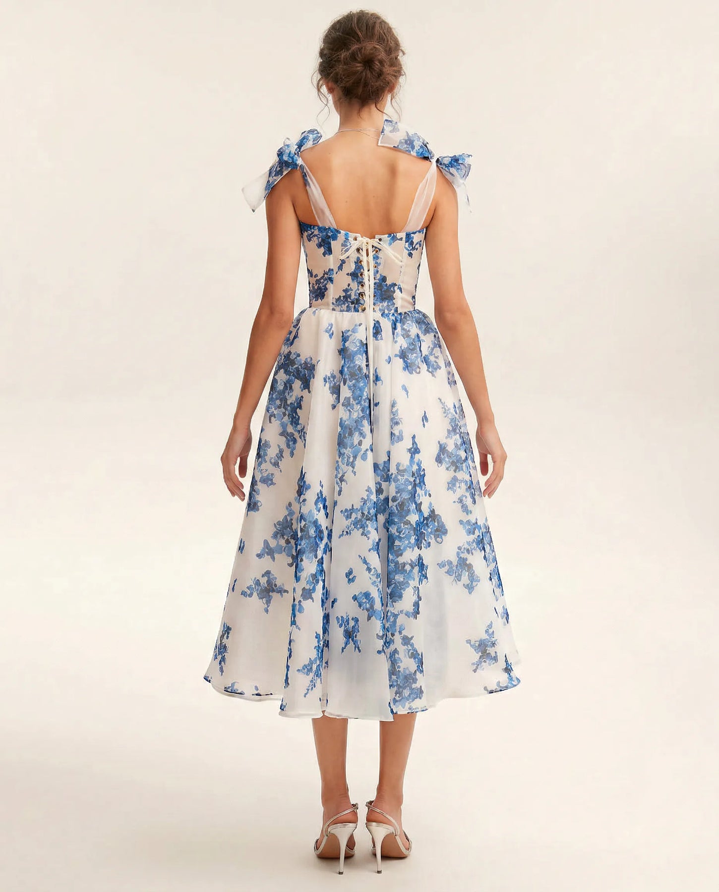 Cassidy | Women's Sweetheart Neckline Flowy Midi Dress