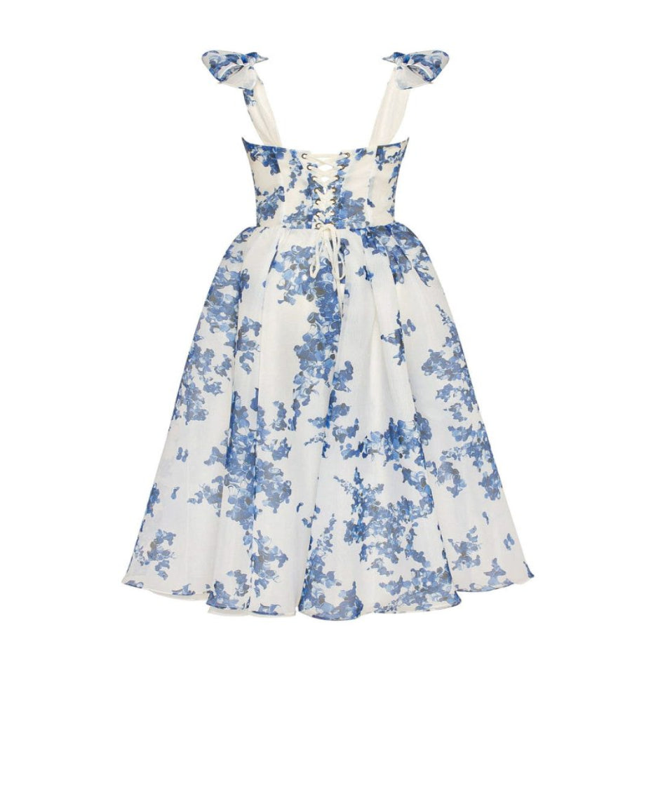 Cassidy | Women's Sweetheart Neckline Flowy Midi Dress