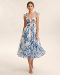 Cassidy | Women's Sweetheart Neckline Flowy Midi Dress