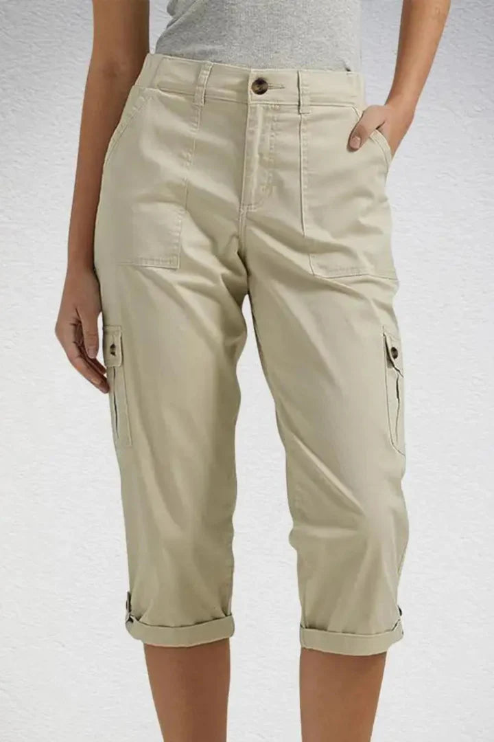 Charisma | Women’s Cropped Straight Leg Utility Cargo Trousers
