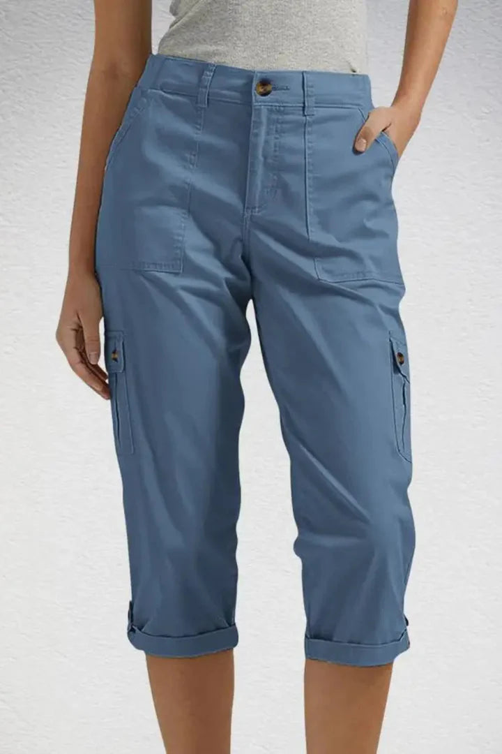 Charisma | Women’s Cropped Straight Leg Utility Cargo Trousers