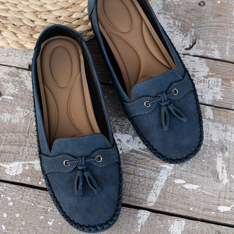 Charlene | Women’s Slip On Closed Toe Bow Loafers