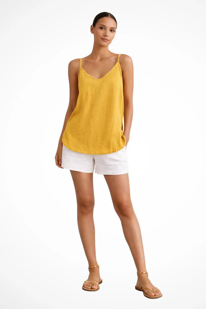 Charlotta | Women’s V Neck Sleeveless Relaxed Fit Summer Top