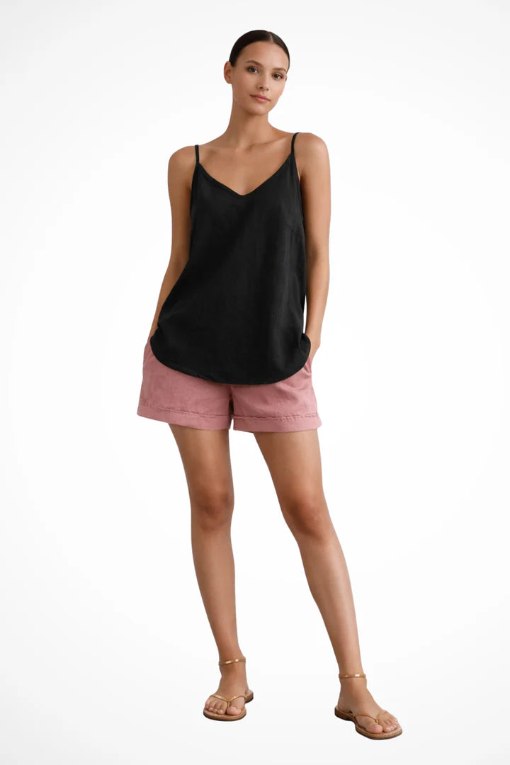Charlotta | Women’s V Neck Sleeveless Relaxed Fit Summer Top