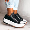 Charmaine | Women's Lace Up Round Toe Sneakers