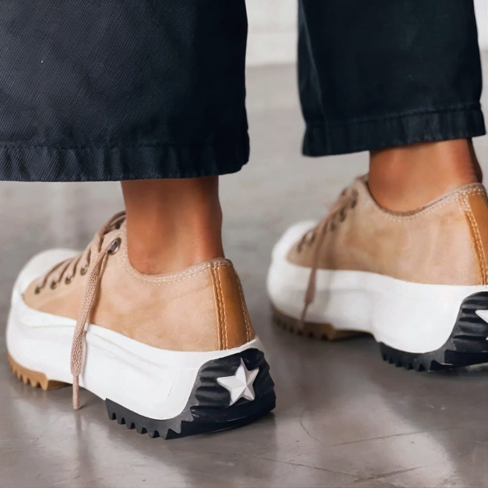 Charmaine | Women's Lace Up Round Toe Sneakers