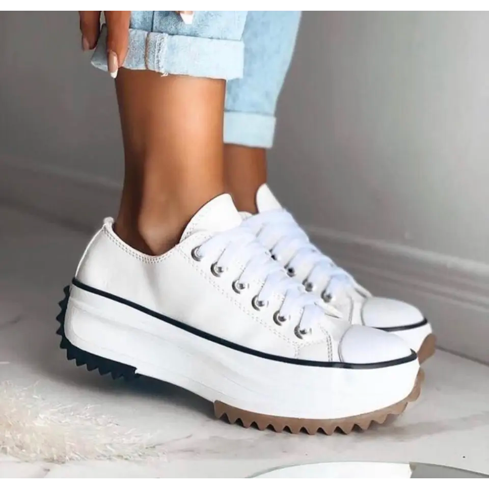 Charmaine | Women's Lace Up Round Toe Sneakers