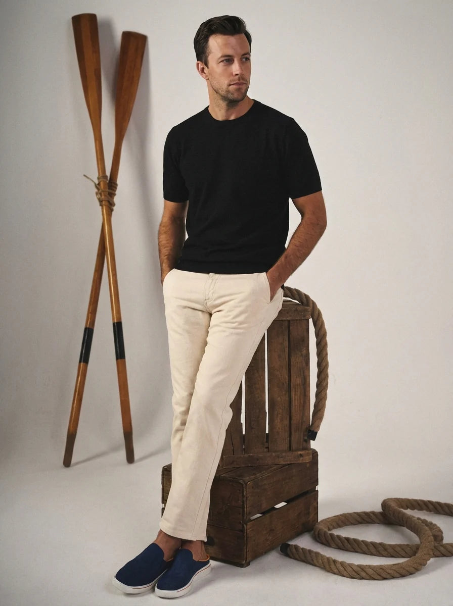 Christopher | Men’s Round Toe Cushioned Slip On Mules
