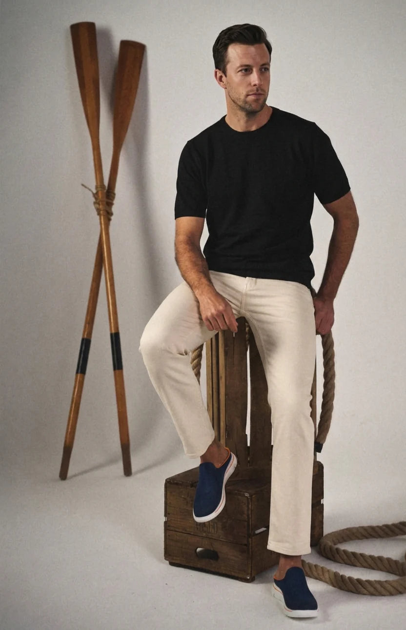 Christopher | Men’s Round Toe Cushioned Slip On Mules