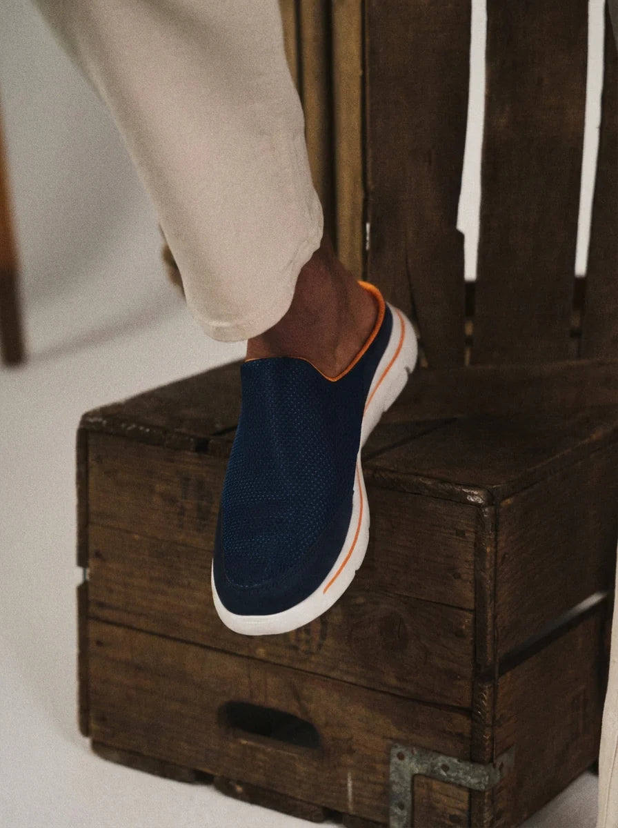 Christopher | Men’s Round Toe Cushioned Slip On Mules