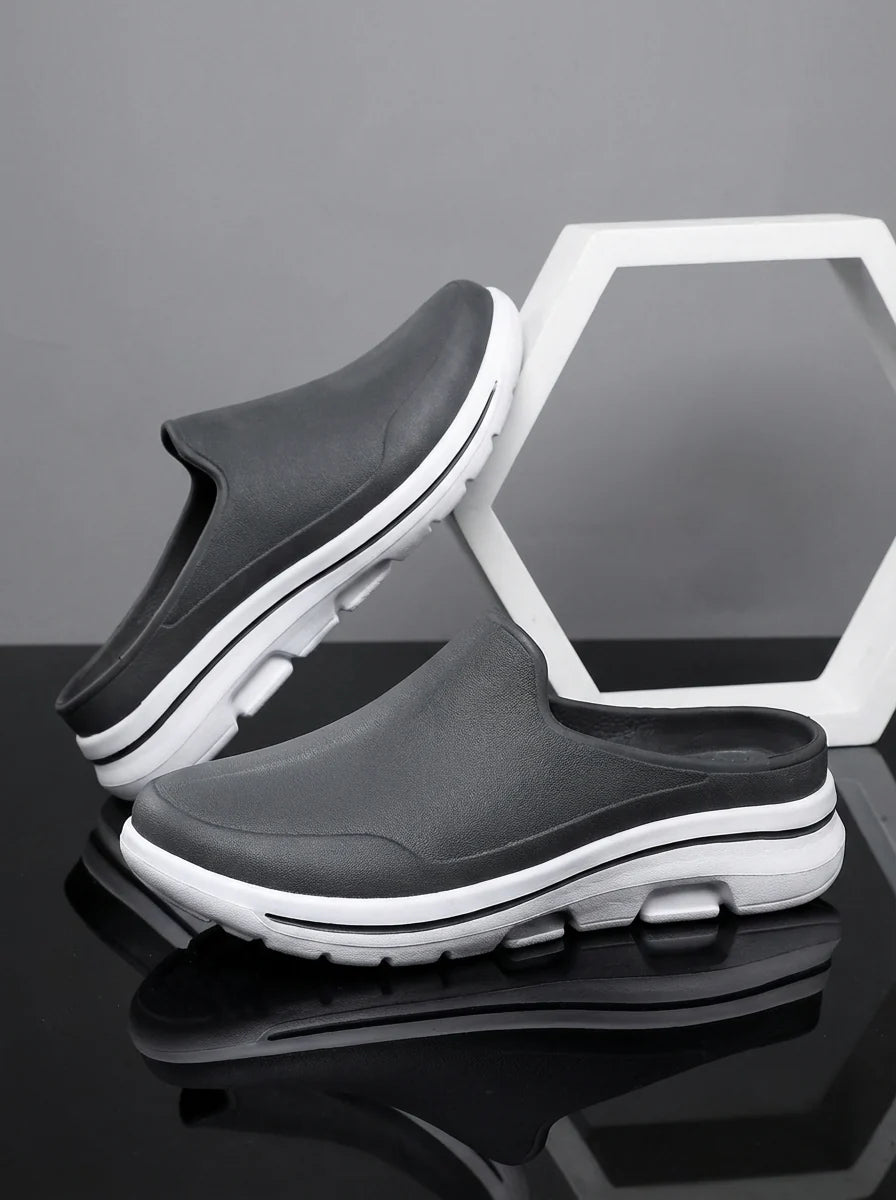 Christopher | Men’s Round Toe Cushioned Slip On Mules