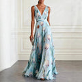 Cinda | Women's V Neck Sleeveless Wedding Guest Dress