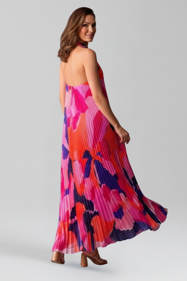 Clarice | Women's Sleeveless Pleated Wedding Guest Dress