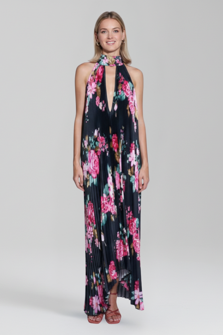 Clarice | Women's Sleeveless Pleated Wedding Guest Dress