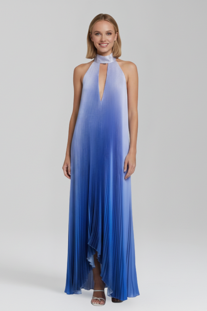 Clarice | Women's Sleeveless Pleated Wedding Guest Dress