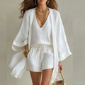 Clarissa | Women's Open Cardigan Summer Three Piece Set