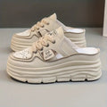 Colleen | Women's Open Back Platform Lace Up Summer Shoes