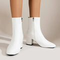 Connie | Women's Pointed Toe Block Heel Zip Boots