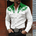 Constance | Men's Long Sleeve Button Front Collared Dress Shirt