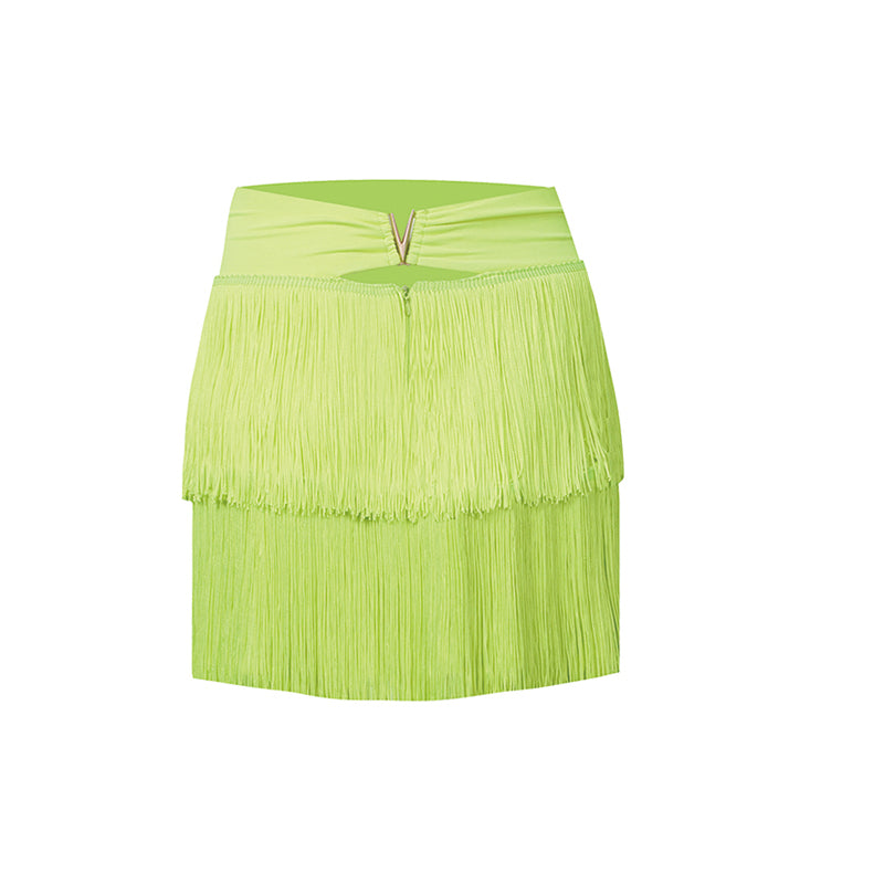 Cordelia | Women's Layered Fringe High Waisted Dance Skirt