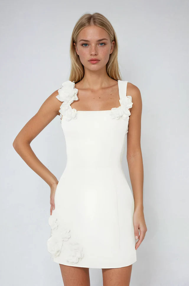Corinne | Women's Sleeveless Floral Bodycon Mini Dress