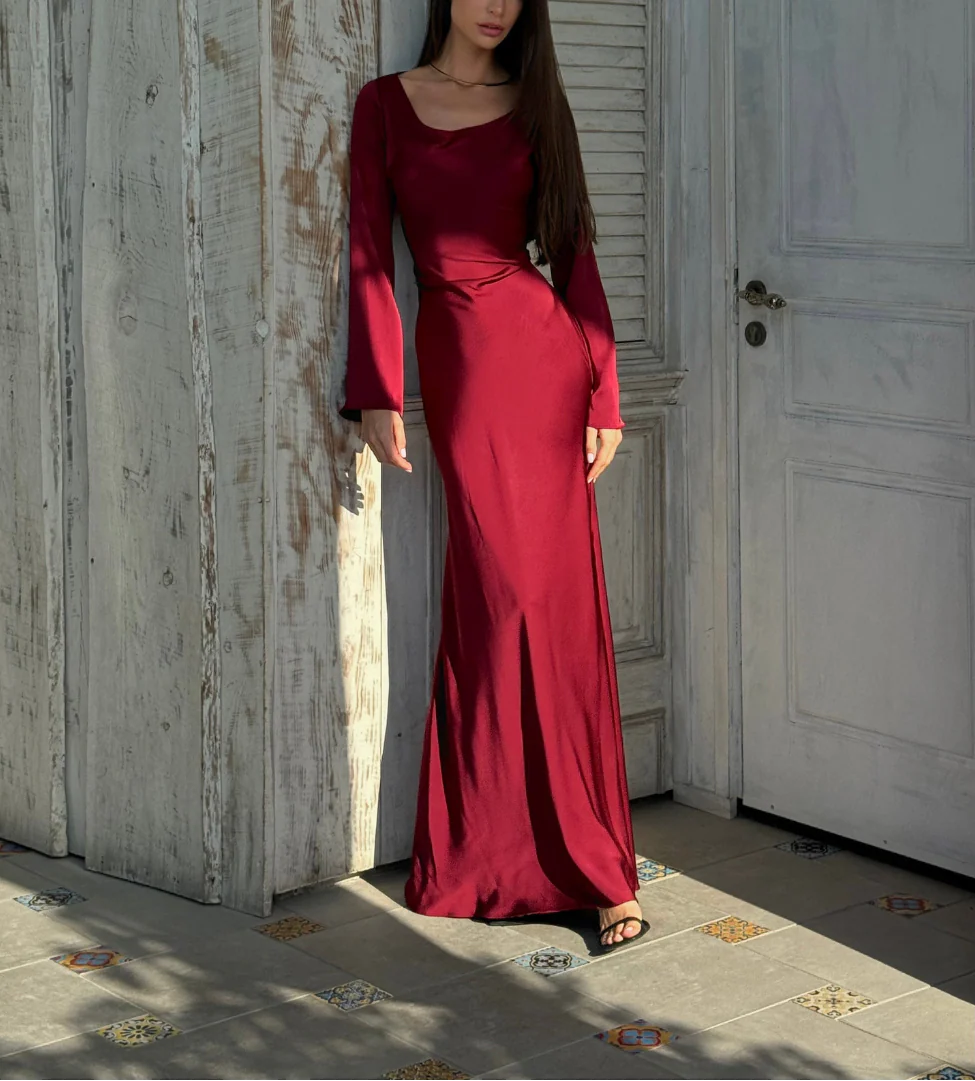 Corrina | Women's Cowl Neck Wedding Guest Maxi Dress